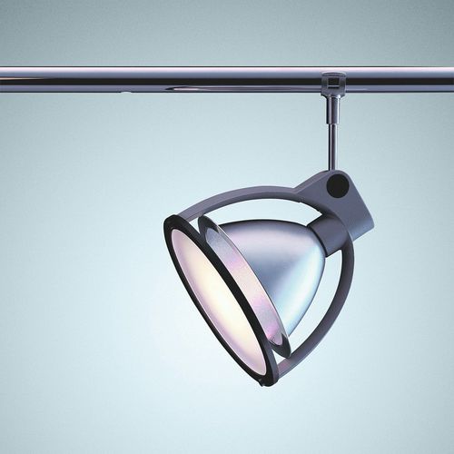 Faretti a binario alogeno - CAD - LFF - tondo / in alluminio spazzolato / in plastica