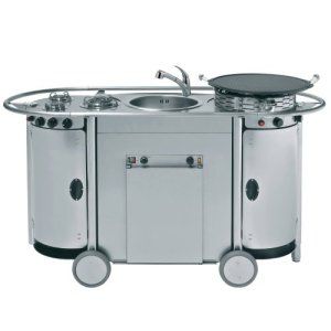 Cucina professionale in acciaio inossidabile - BONGOS : TCS BG 001 LUX - Emme Group - compatta / mobile