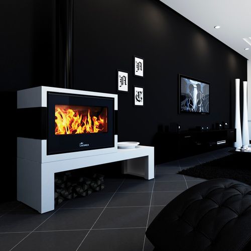 Stufa a legna - TITANIUM  - Lacunza - 5 kW...10 kW / contemporanea / in metallo