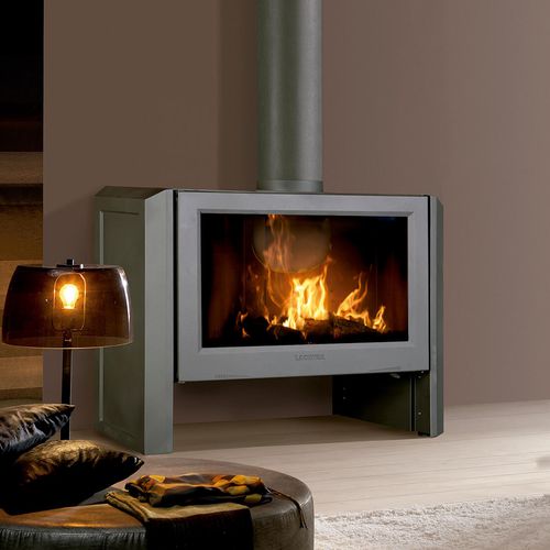 Stufa a legna - LEÓN - Lacunza - 10 kW...20 kW / contemporanea / in metallo