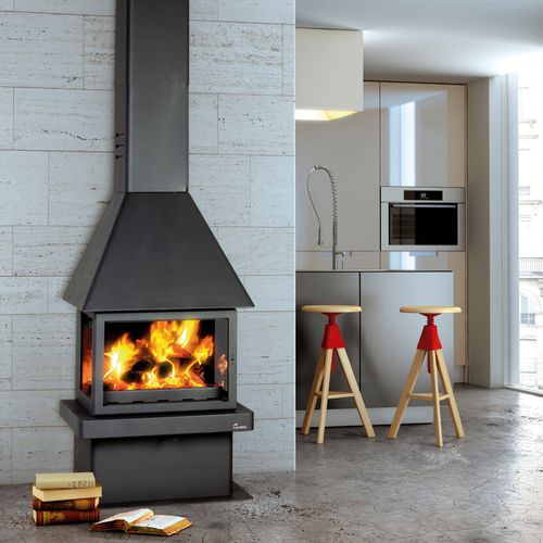 Stufa a legna - CM-300 - Lacunza - 5 kW...10 kW / 11 kW / a 3 facce