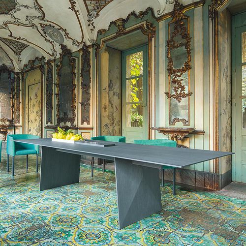 Tavolo contemporaneo - KANJI - PAOLA LENTI - in legno / rettangolare