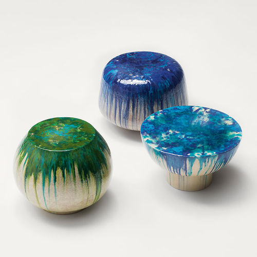 Tavolo d'appoggio contemporaneo - CALATINI - PAOLA LENTI - in ceramica / rotondo / per uso residenziale