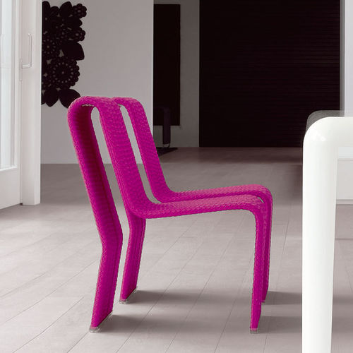 Sedia contemporanea - FRAME - PAOLA LENTI - da esterno / da interno / in acciaio inossidabile