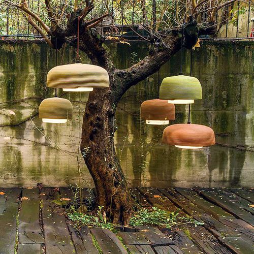 Lampada a sospensione - TAIKI - PAOLA LENTI - in poliestere / in corda / contemporanea