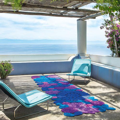 Tappeto contemporaneo - CROCHET - PAOLA LENTI - a motivi / in fibre sintetiche / rettangolare