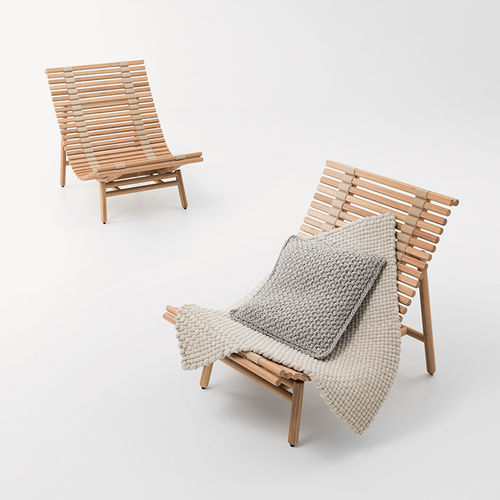 Poltrona contemporanea - SHIBUI - PAOLA LENTI - in bambù / di Francesco Rota / da esterno