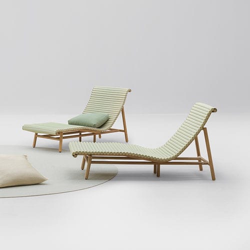 Chaise longue contemporanea - SHIBUSA - PAOLA LENTI - in bambù / da esterno / di Francesco Rota