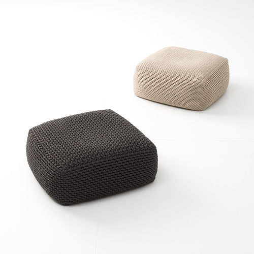 Pouf contemporaneo - PICOT - PAOLA LENTI - in lino / in canapa / tondo