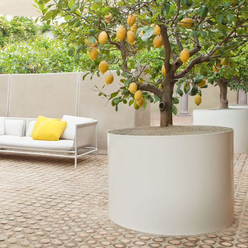 Fioriera in acciaio inossidabile - SHIELD - PAOLA LENTI - rotonda / contemporanea / da esterno
