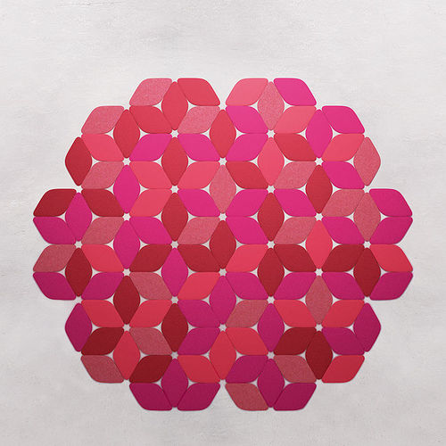 Tappeto contemporaneo - KALEIDOSCOPE - PAOLA LENTI - geometrico / a tinta unita / in lana