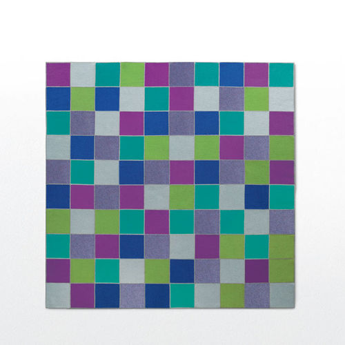 Tappeto contemporaneo - QUADRI  - PAOLA LENTI - a righe / in lana / in feltro