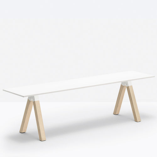 Panca contemporanea - arki-bench ARKBW - PEDRALI - in acciaio / in laminato / in rovere