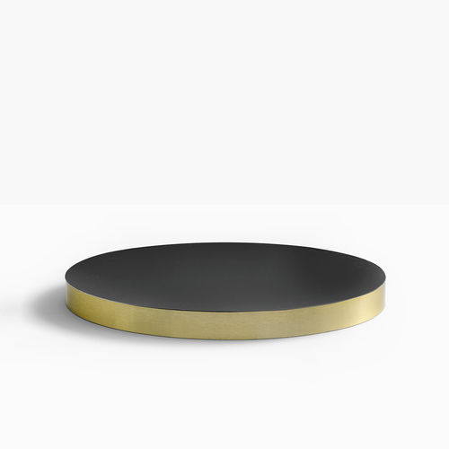 Piano per tavolo in laminato - FENIX - PEDRALI - in ottone / nero