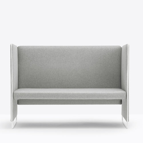 Divanetto imbottito contemporaneo - ZIPPO ZIP2P/100 - PEDRALI - in tessuto / in ecopelle / per uso contract