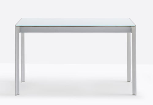 Tavolo contemporaneo - MATRIX TMA - PEDRALI - in vetro / in laminato / con supporto in alluminio