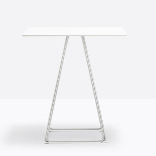 Tavolo da bistrot contemporaneo - LUNAR 5440 - PEDRALI - in marmo / con supporto in acciaio / rotondo