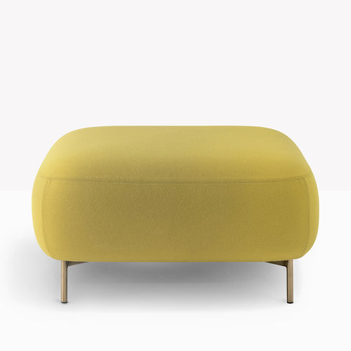 Pouf contemporaneo - BUDDY 213 - PEDRALI - in alluminio / in schiuma di poliuretano / imbottito