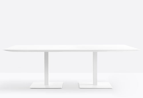 Tavolo da riunione contemporaneo - PLANO PL2 - PEDRALI - in laminato / con supporto in acciaio / rettangolare