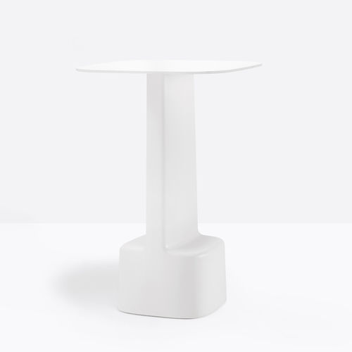 Tavolo alto contemporaneo - SERIF 861 - PEDRALI - in laminato / con base in polipropilene / quadrato