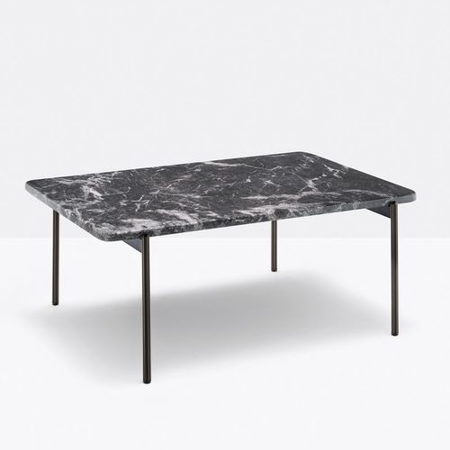 Tavolino basso contemporaneo - blume BLT_90X60 - PEDRALI - in laminato / in marmo / in Fenix NTM