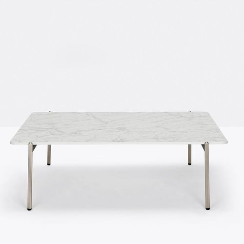 Tavolino basso contemporaneo - blume BLT_99X99 - PEDRALI - in laminato / in marmo / in Fenix NTM