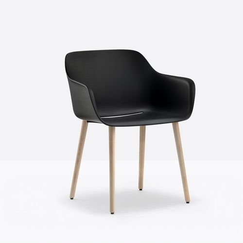 Sedia contemporanea - babila xl 2754 - PEDRALI - da interno / in polipropilene / con supporto in frassino