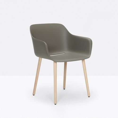 Sedia contemporanea - babila xl 2754R - PEDRALI - da interno / in polipropilene / con supporto in frassino