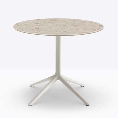 Tavolo contemporaneo - elliot 5477 - PEDRALI - in alluminio / con supporto in alluminio / rotondo