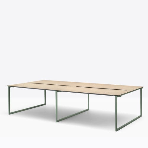 Scrivania per open space - Toa 3s - PEDRALI - da terra / da 4-8 persone / contemporanea