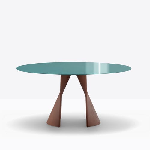Tavolo contemporaneo - ANEMOS - PEDRALI - in alluminio / con supporto in alluminio / rotondo