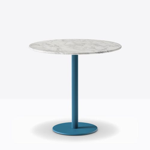 Tavolo da bistrot contemporaneo - BLUME - PEDRALI - in marmo / con supporto in acciaio / con supporto in alluminio