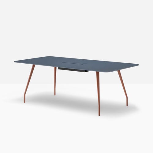 Tavolo contemporaneo - rizz trz cc - PEDRALI - in laminato / in Fenix NTM / con supporto in alluminio