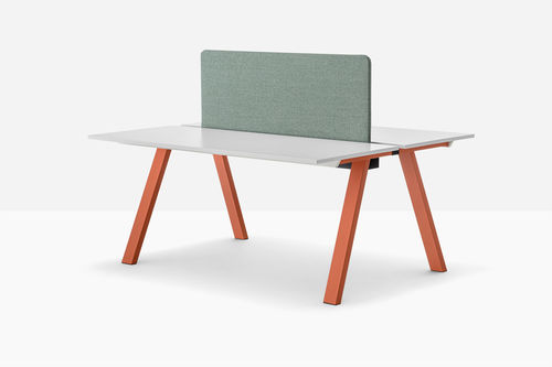 Scrivania per open space - arki-table ARK9 - PEDRALI - da terra / da 2 persone / da 6 persone