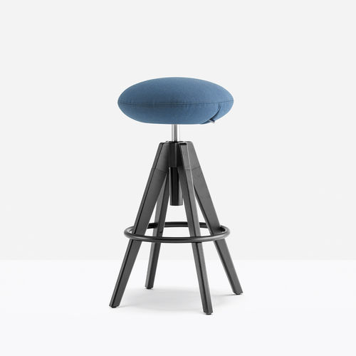 Sgabello da ufficio contemporaneo - arki-stool ARKW6/2 - PEDRALI - in tessuto / con supporto in quercia / con supporto in alluminio