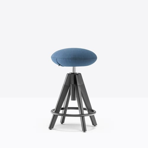 Sgabello da ufficio contemporaneo - arki-stool ARKW8/2 - PEDRALI - in tessuto / con supporto in quercia / con supporto in acciaio