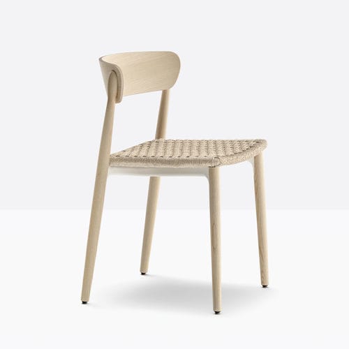 Sedia contemporanea - nemea 2822 - PEDRALI - da interno / in corda / con supporto in noce