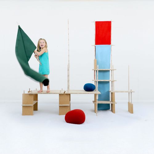 Scaffale modulare - PLAY YET! - SMARIN - contemporaneo / in legno / in sughero