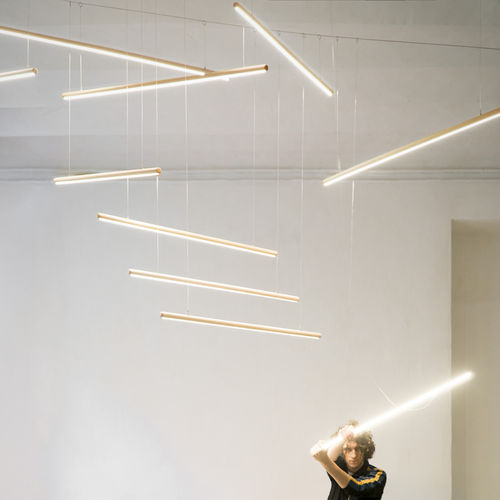 Luce a sospensione - FANTASTICKS - SMARIN - LED / lineare / per spazi pubblici