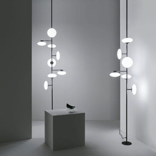 Lampada da terra - MAMÌ - PENTA - in metallo / in vetro soffiato / contemporanea