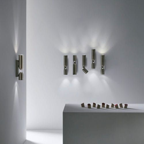 Applique contemporanea - CLASH - PENTA - da interno / in metallo / in vetro borosilicato