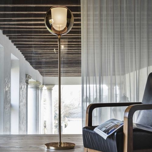 Lampada da terra - GLO - PENTA - in metallo / in vetro / contemporanea