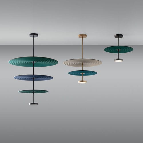 Lampada a sospensione - FEEL - PENTA - in metallo / in tessuto / contemporanea