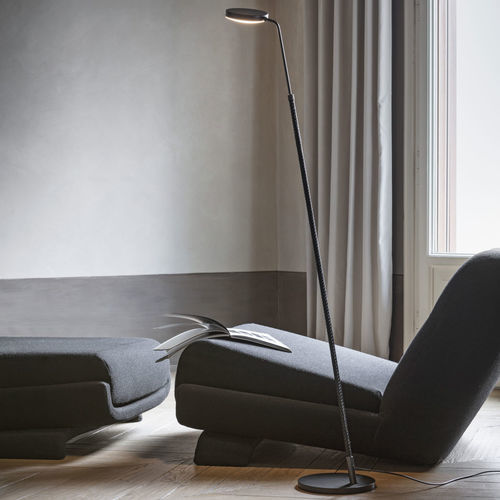Lampada da terra - SPOON - PENTA - in metallo / in pelle / contemporanea