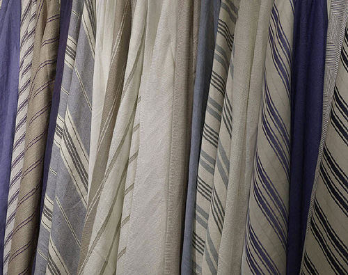 Tessuto da tappezzeria - ESSENCE OF BLENDS - Loro Piana - a righe / in lino