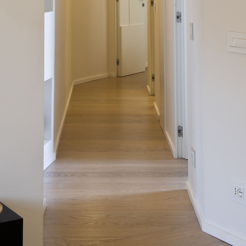 Parquet multistrato - TAVOLE DEL PIAVE : CORDA - Itlas - in rovere / spazzolato / verniciato