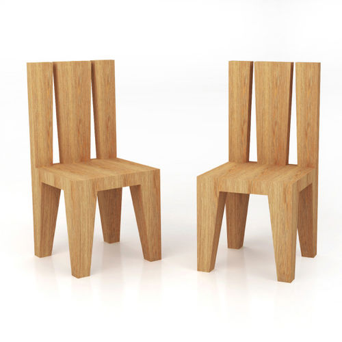 Sedia contemporanea - DMF/008 - Itlas - da interno / in legno massiccio / per uso residenziale