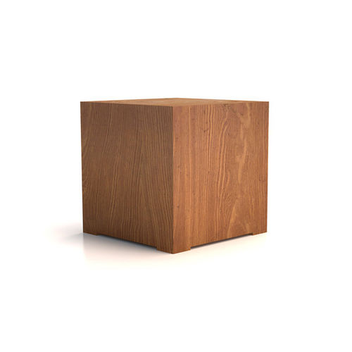 Pouf contemporaneo - Itlas - in legno massiccio