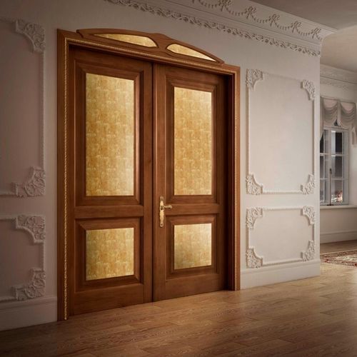 Porta in legno - PRESTIGE  - ROMAGNOLI - da interno / in pelle / battente