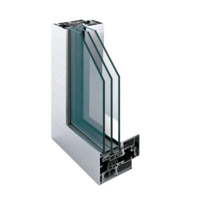 Profilato per finestra in alluminio - CX 700 AST - Nusco - a taglio termico / a prova di vento / antirumore